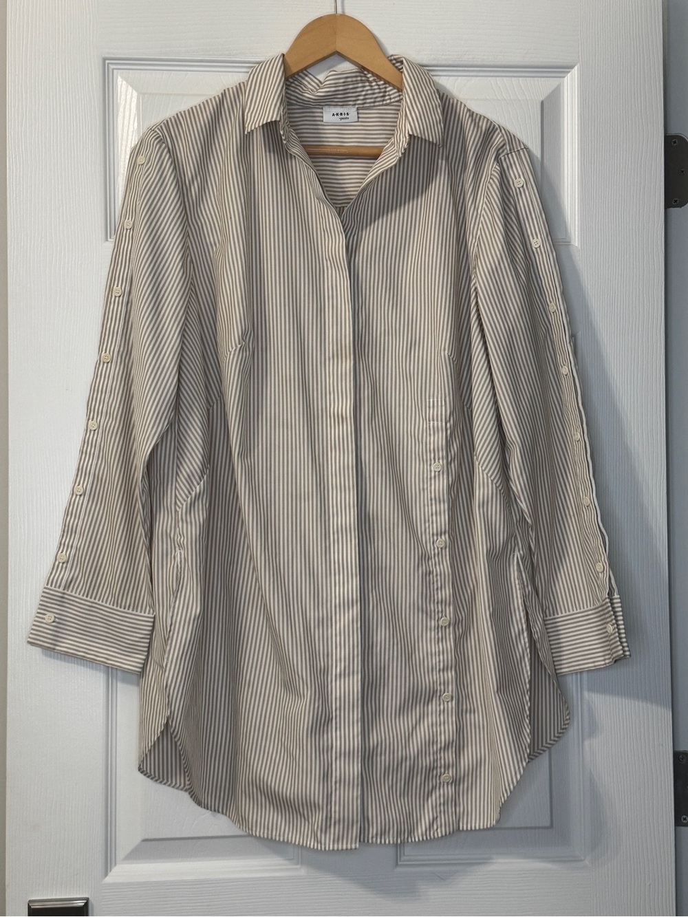 Akris Punto striped button detail shirt